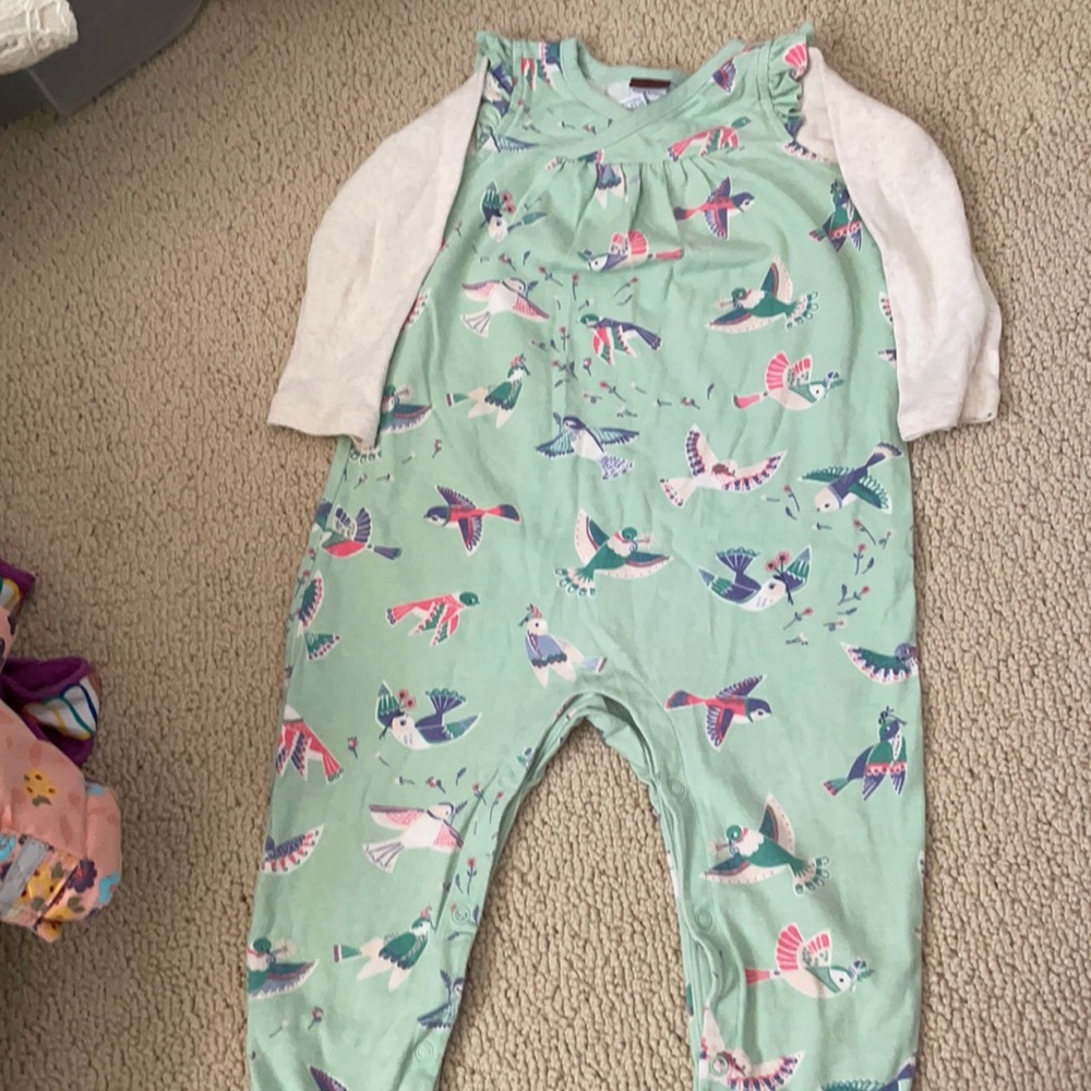 Tea collection romper size 12-18 mo